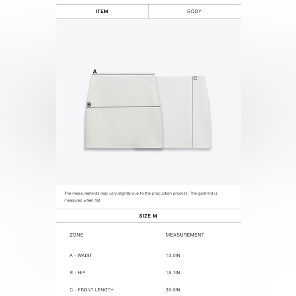 ZARA DENIM LOOK SKIRT - Picture 7 of 7